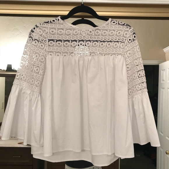 White Endless Rose Blouse - Picture 2 of 5